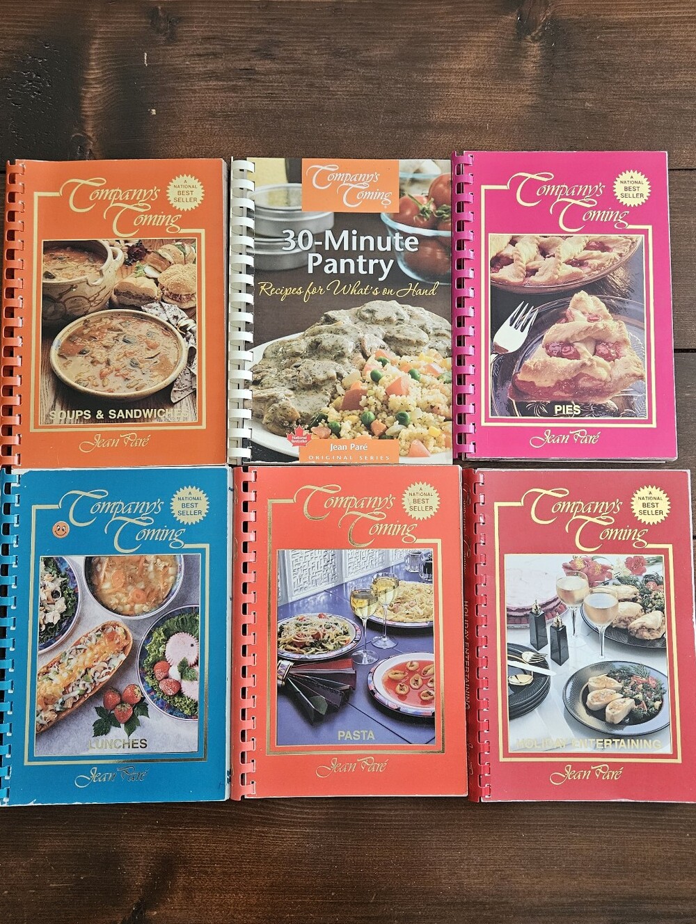 Company's Coming Spiralbound 6 Cookbook Lot